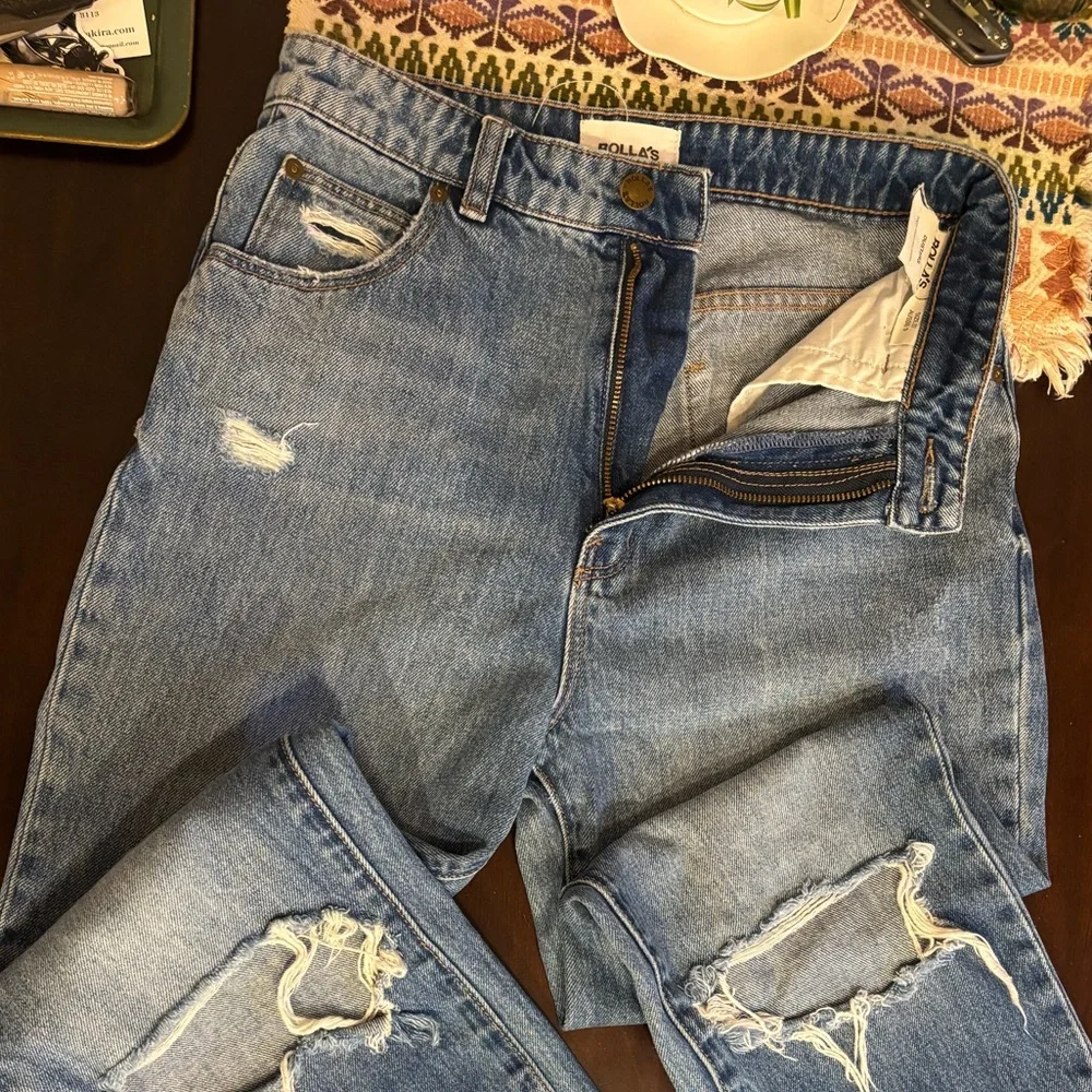 ROLLA'S Ripped Blue Duster’s denim. - Picture 4 of 4